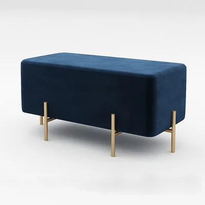 long bench with vintage velvet fabric modern bar ottoman bar stool gold
