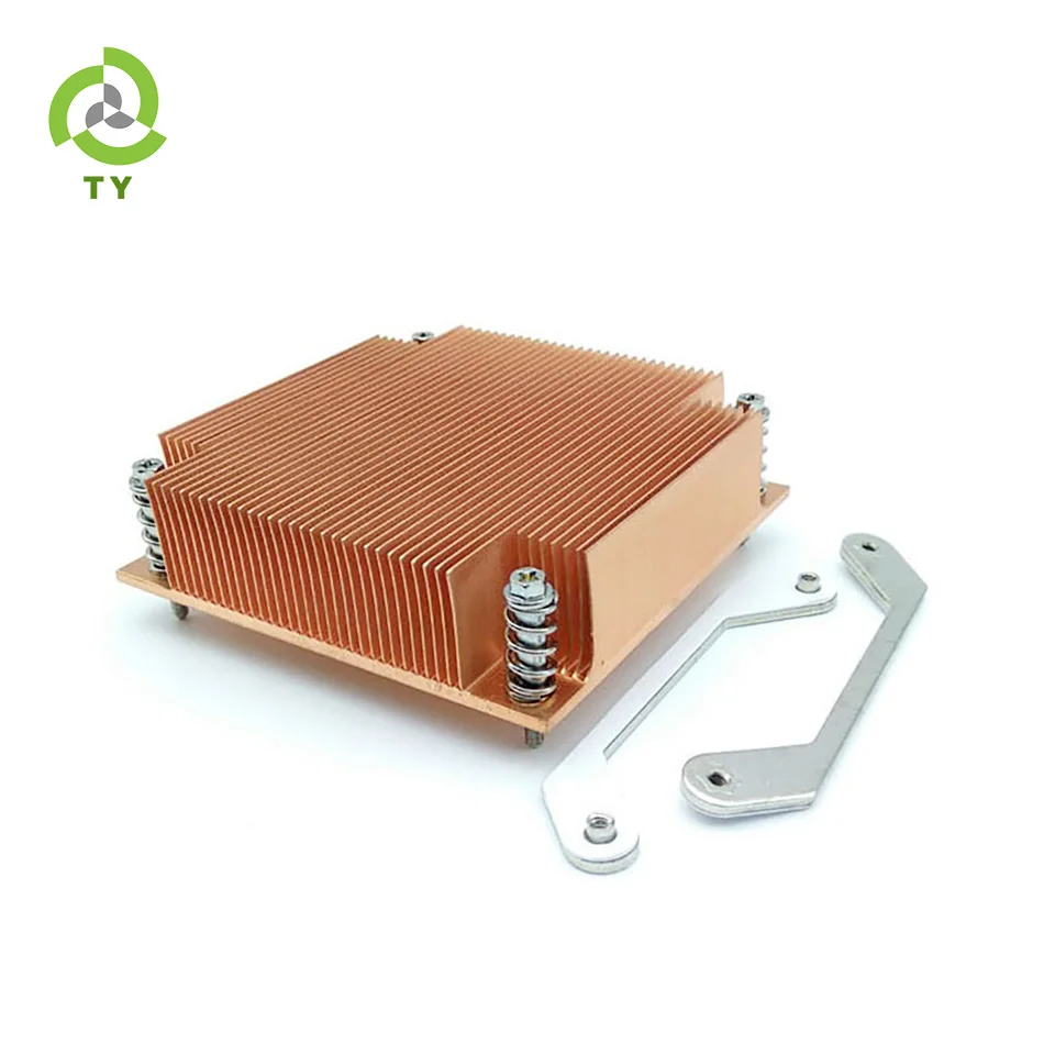 CPU Skived fin radiator Vehicle 15W 20W 30W 150W copper skived fin heatsink OEM/ODM