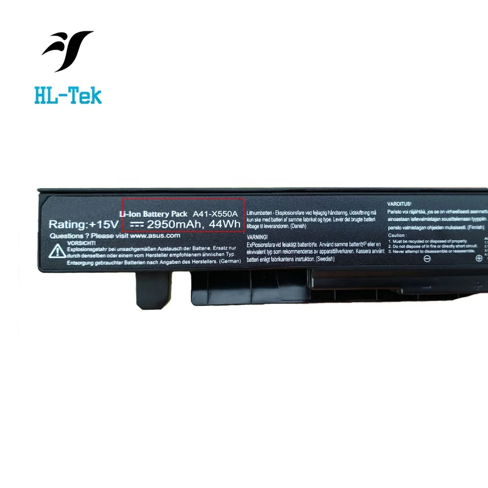  Оригинальный аккумулятор для ноутбука asus A41-X550 A41-X550A FX50V A450 A550 F450 F550 F552 K450 K550 K551LBP450 P550 R510 X450 X452