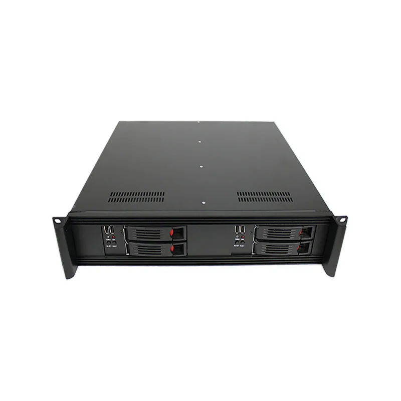 Custom 2U Double Mini ITX System Server Case with IO Interface 4U Hot Plug Server Chassis
