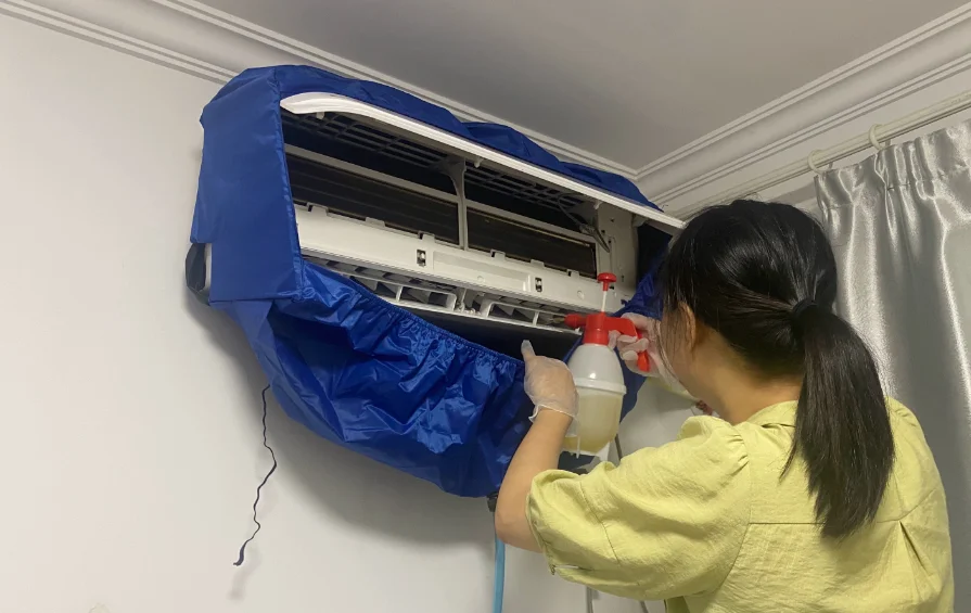 Air conditioner Indoor fixed board bag kit Washing machine Air conditioner cleaning cover with hose