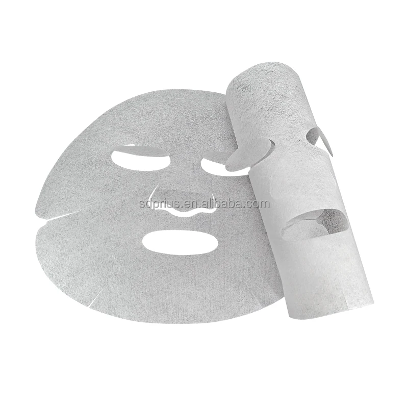 42gsm Nano absorbent nonwoven facial mask sheet sea grape dry facial mask sheet gel fabric face masks