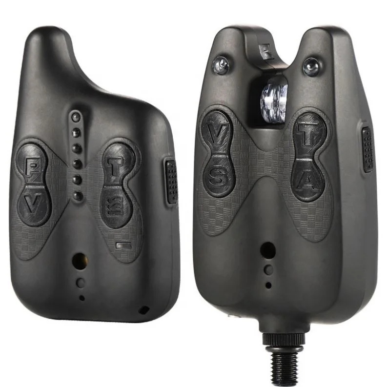 Customized Logo Rubber Fishing Motion Detectors Black Fishing Alarm Multiple Scenes