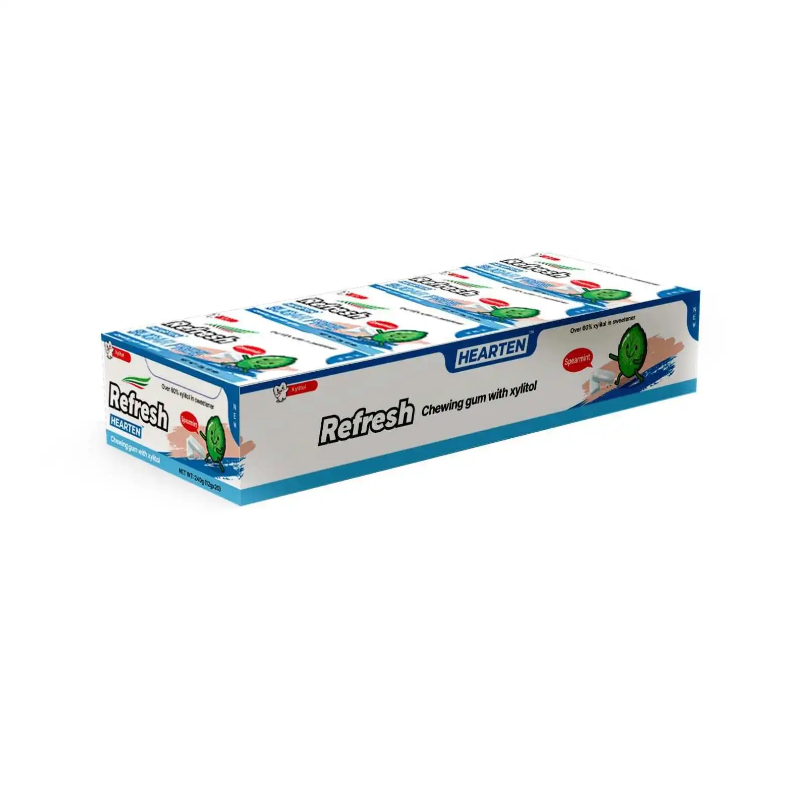 HEARTEN Halal Kosher sugar free  fruity taste hot sales chewing gum