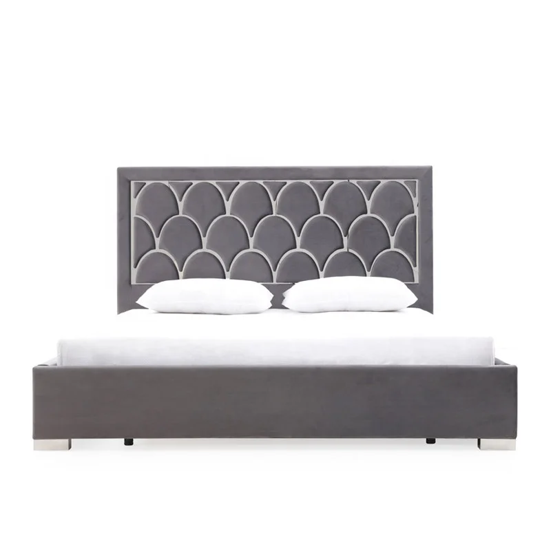  Новый дизайн 2020 современный комплект для двуспальной кровати мебель спальни большого размера