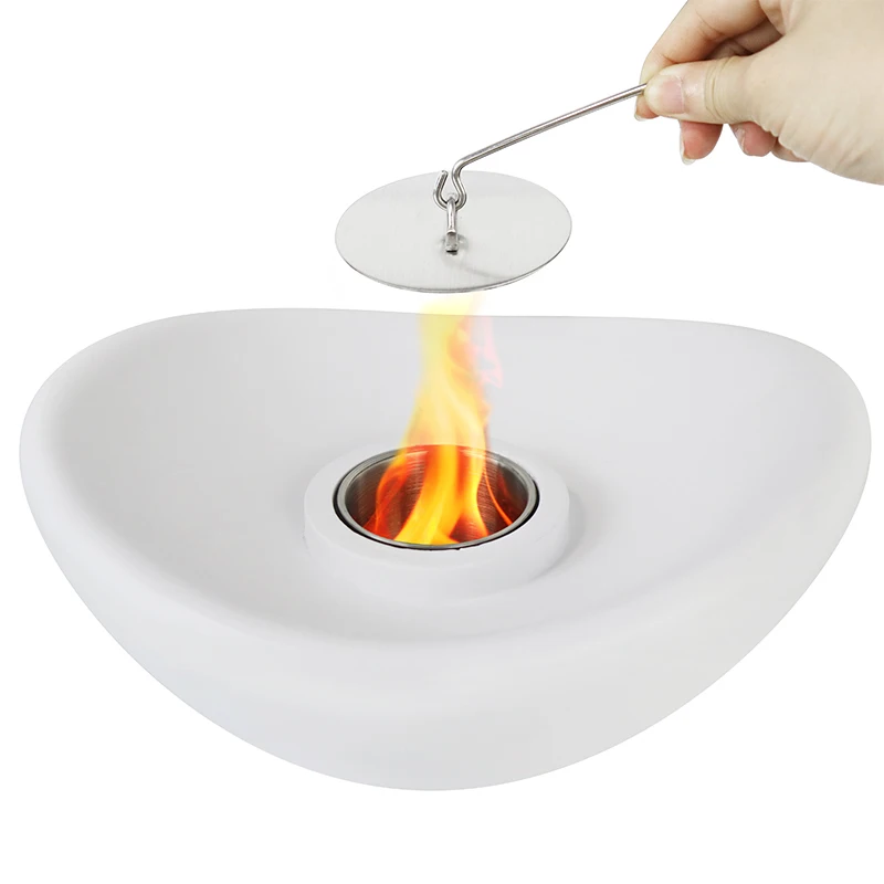 Low Price Small Maker Smokeless Portable Fire Pits Mini Concrete Fire Pit Tabletop Fireplace