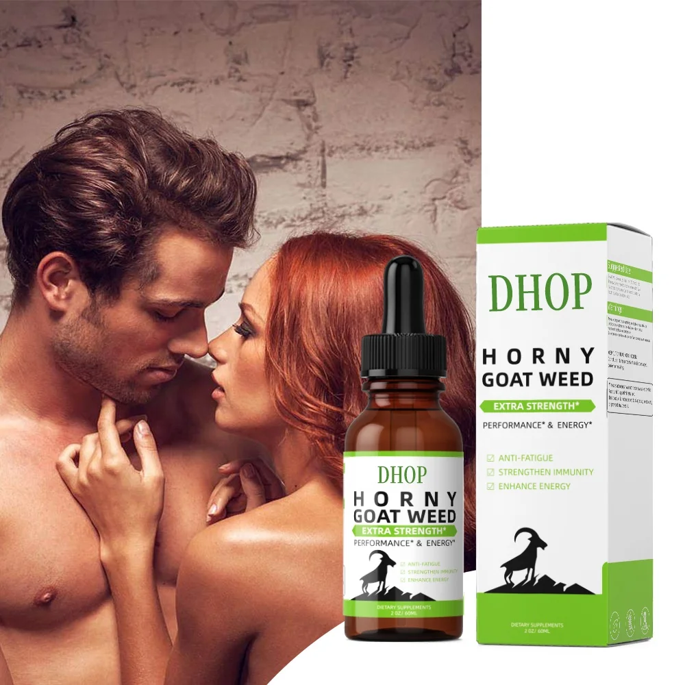 OEM Private Label Horny Goat Weed Liquid Extract men energy support Label Horny Goat Weed drop