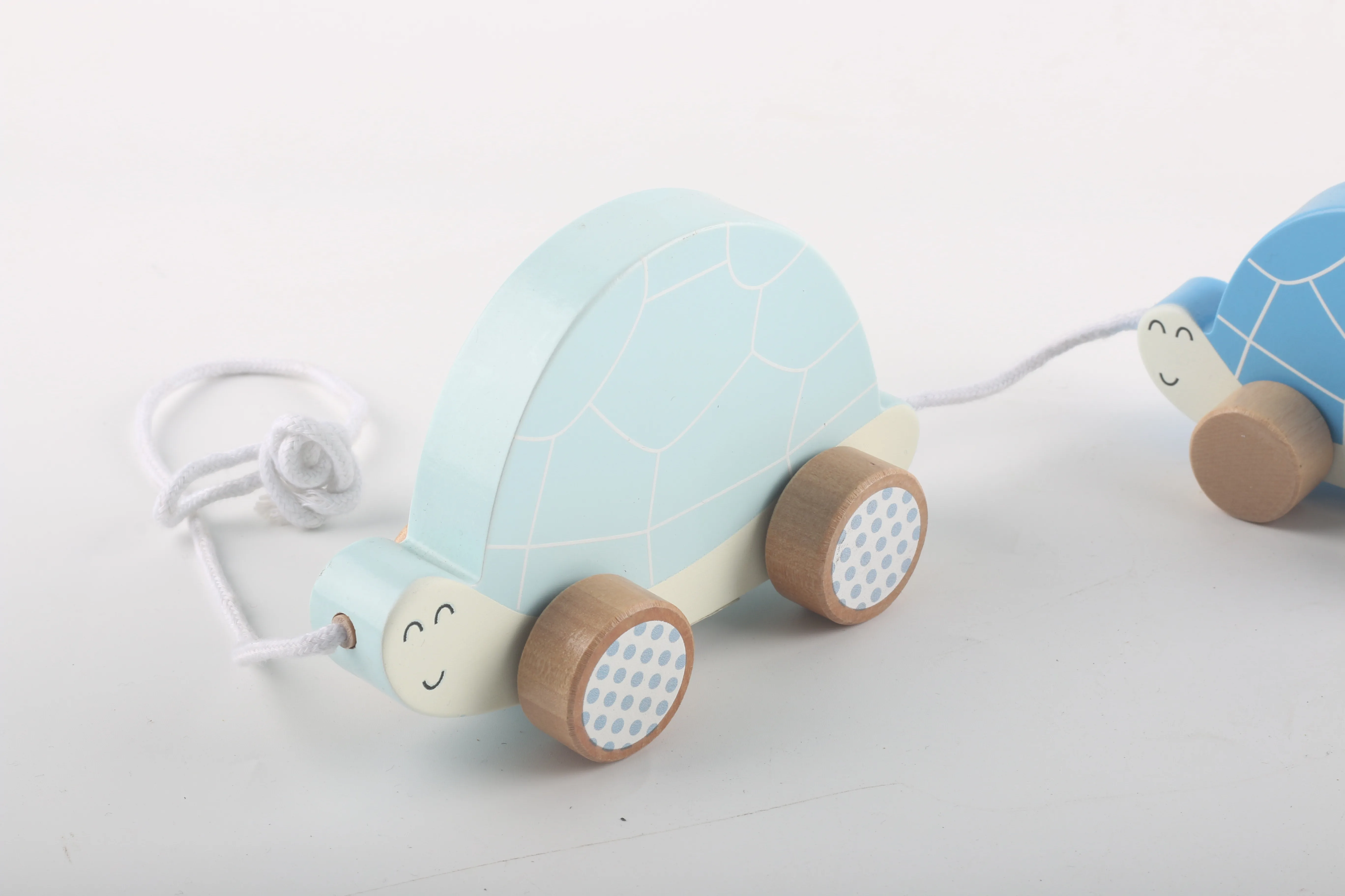 Montessori Toys Wooden Factory Direct Sales Animal Turtle Push And Pull Along Wooden Educational Toys For Kids