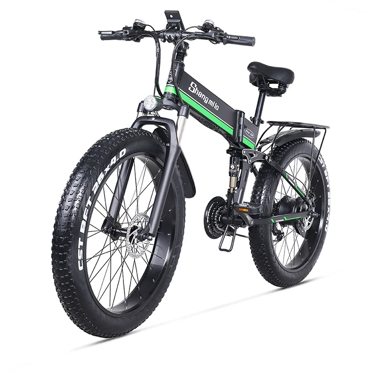 US Warehouse High Powered Fat 48V 12.8Ah 26 Inch 2 Wheels Electric Bike 21 Speed Aluminum Alloy 350W Bicycle For Adult