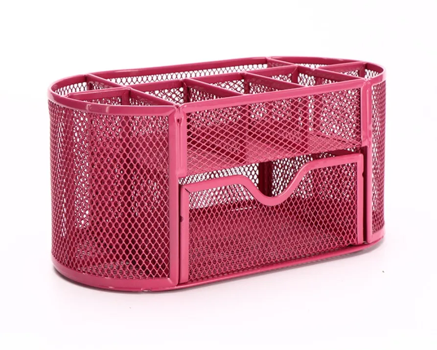 Cheap Supplies Iron Metal Mesh Home Desk Organizer For Pens and Pencils