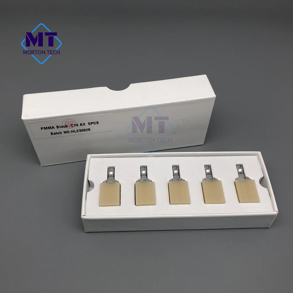 Un solo bloque ZeChuan  PMMA C14 resin block for CAD CAM 5pcs