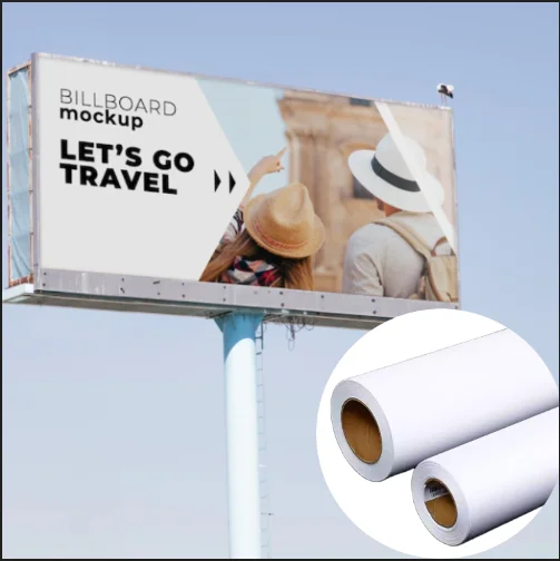 Outdoor Glossy Matte 100 Micron White Self Adhesive Vinyl PVC Vinyl Roll