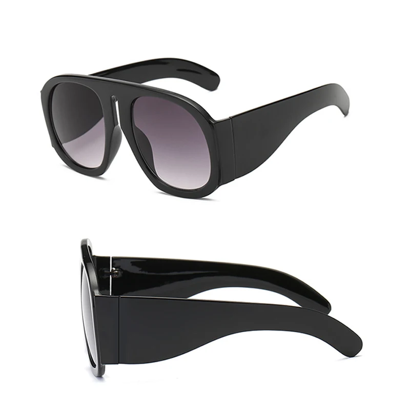 
CC1770 new black oversized visor sunglasses women multi gradient color lens aviation designers shades for sunglasses men women 