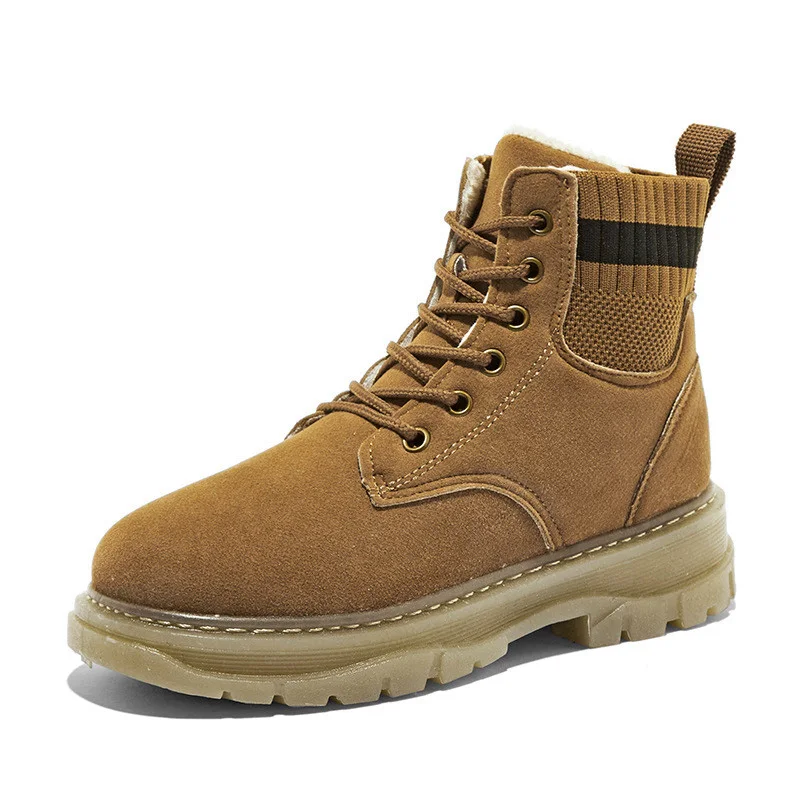 New arrival lace up boots casual shoes for women winter shoe with thick sole hiking boots