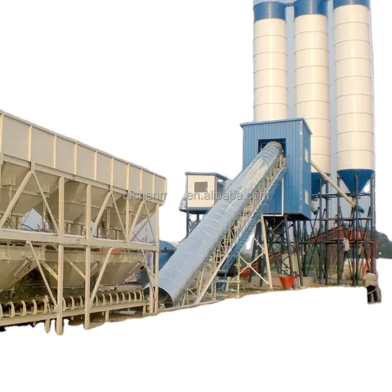 50 ton 100 ton cement silo concrete batching plant 120m3 per Hour ready mixed concrete batch plant