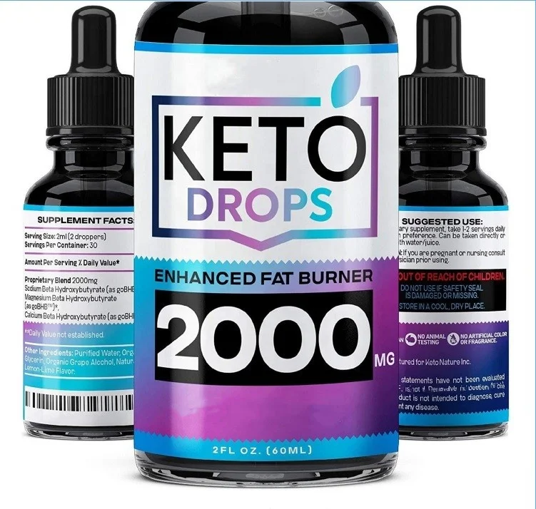 Wholesaler custom logo Hot Selling Keto Drops Diet Ketosis Supplement Carb reduce with private label