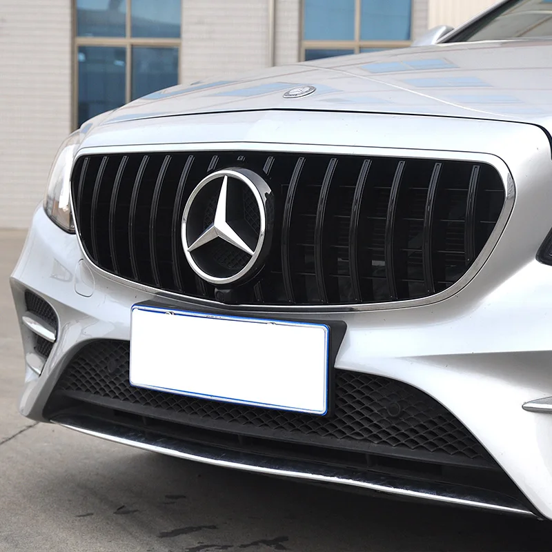 Panamericana GT Front bumper grill Car mesh Grille for mercedes for benz W213 E class 2016-2020 amg E63 style chrome black color
