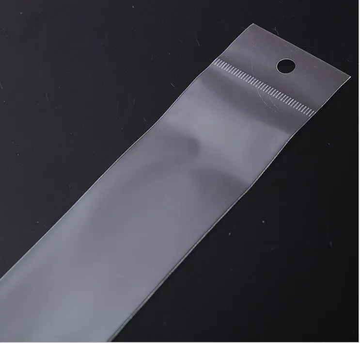 New Design Custom Size Self Adhesive CPP BOPP PP Opp Bags For Hair Extension Wig Packaging Plastic Bags