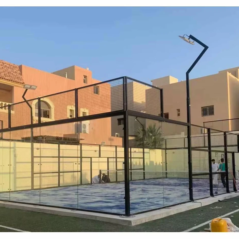 Тенисный корт поставщик падель панорамный Портативный Корт Cancha De Padel