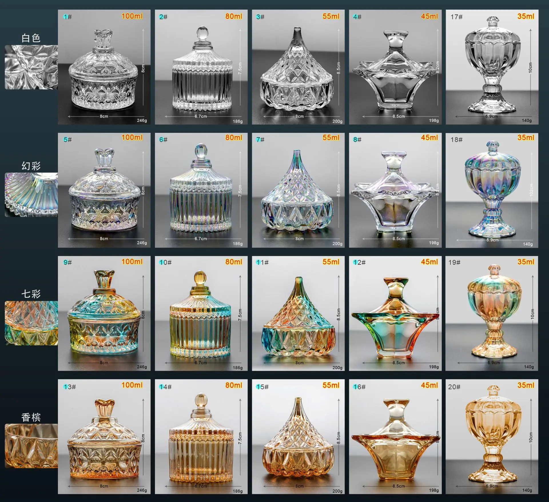 Nails Tips Art Dappen Dish with Lid Acrylic Liquid Powder Dappen Monomer Dish Glass Crystal Cup Nail Liquid Cup