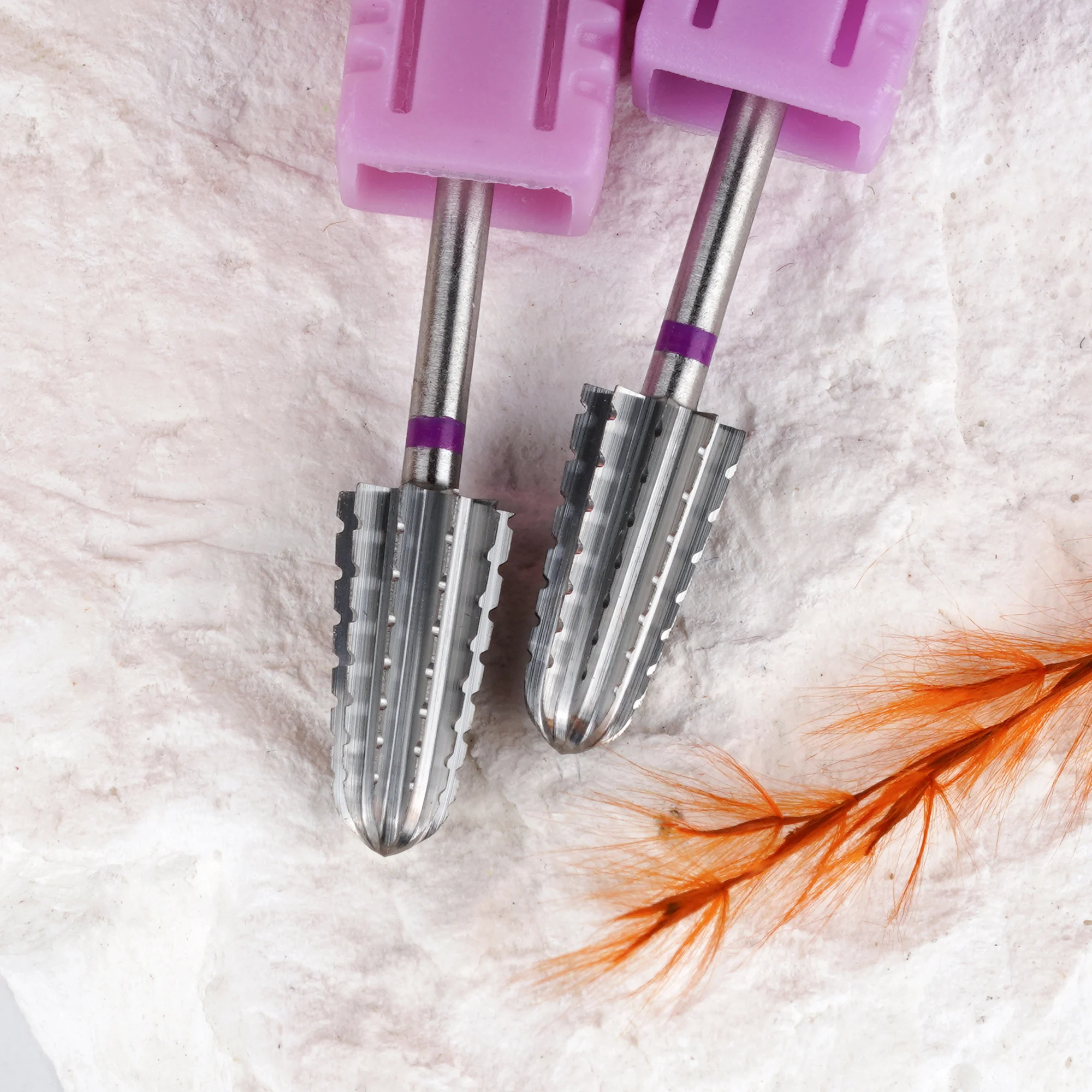 2023 AMZ Hot Nail Drill Bit 5 In 1 Nail Filing Bits Manicure Equipment Tornado Carbide Tungsten Tapered Nail Drill Bits