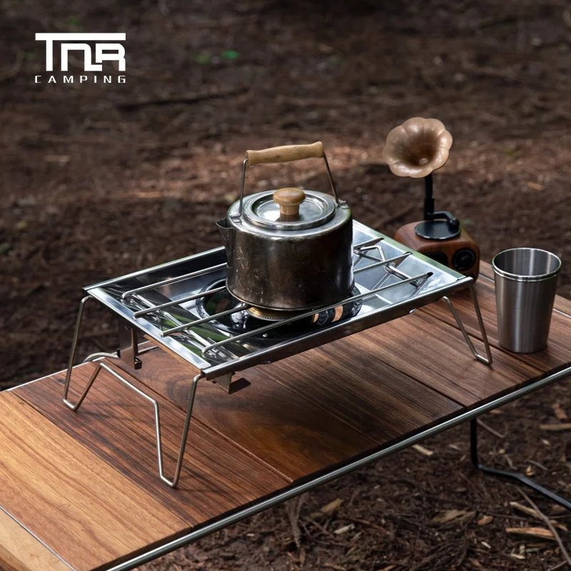 TNR Outdoor Camping Gas Stove Portable Foldable BBQ Stove Camping Picnic Outdoor Cooking Gas Furnace Burner Camping Equipment