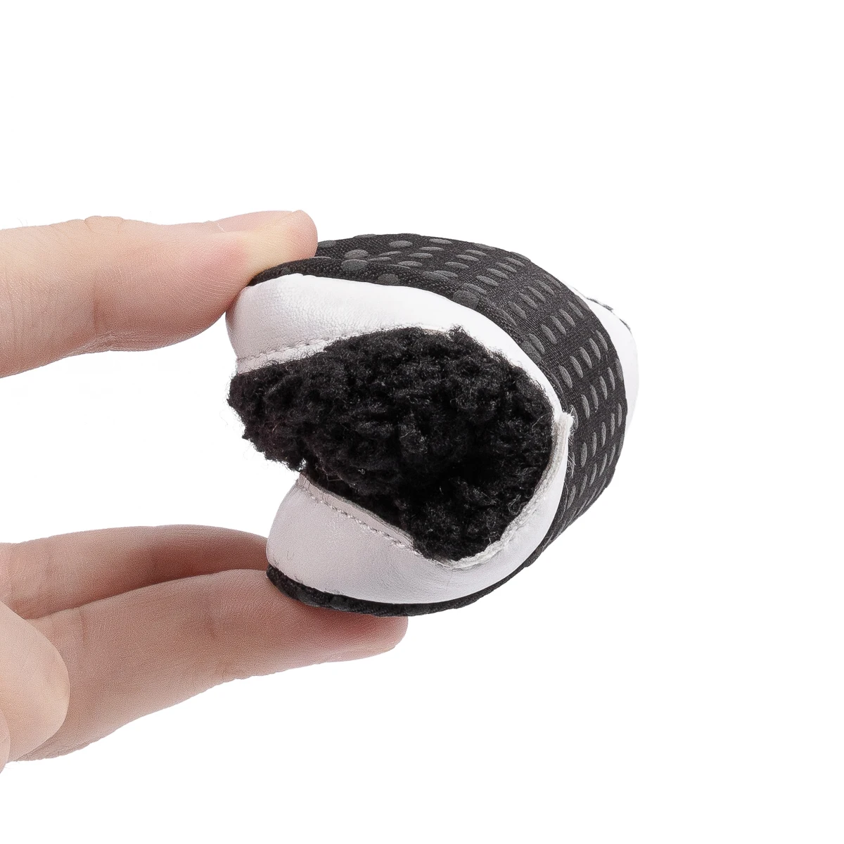 Customize Baby Faux Fur Fleece Slippers Design Non-Slip Warm Baby Shoes Crib Shoes