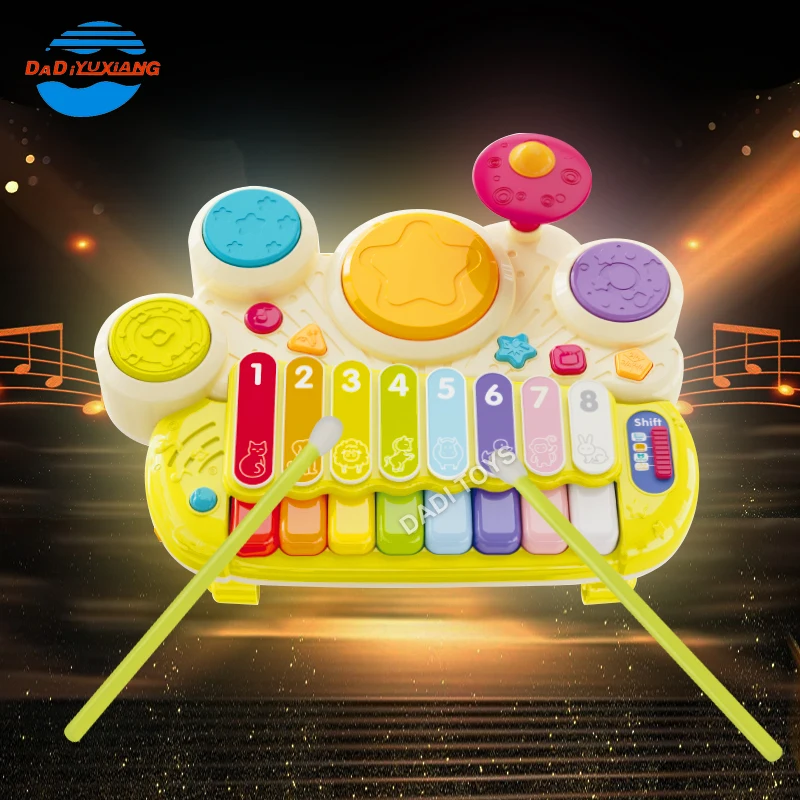 DADI OEM/ODM Multifunction Educational Baby Piano Baby Toy Piano Keyboard & Drum For Toddlers