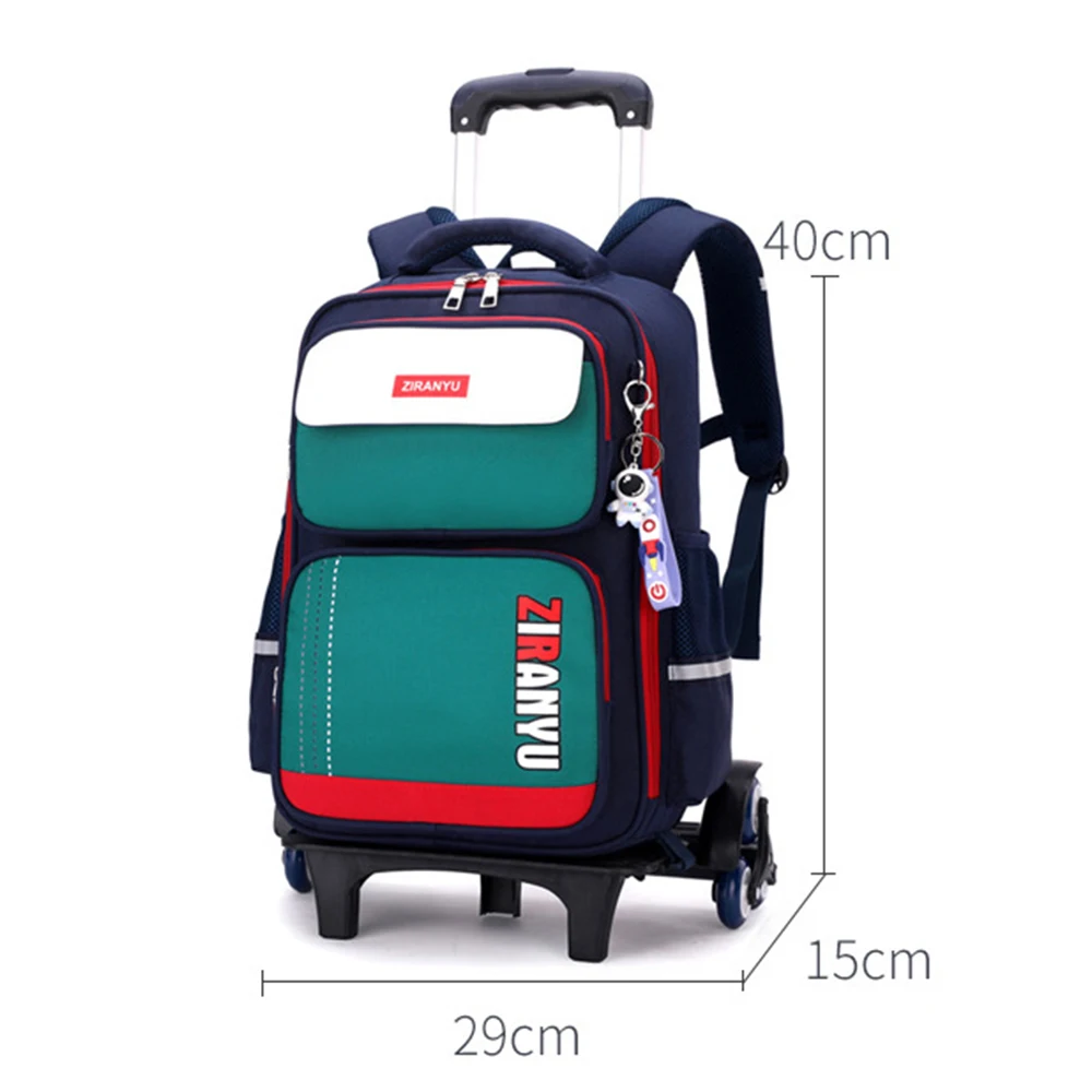 Primary Student Trolley Backpack Burden Relief Ridge Protection Cartoon Cute High Quality Kids School Bags for Boy Girl Backpack