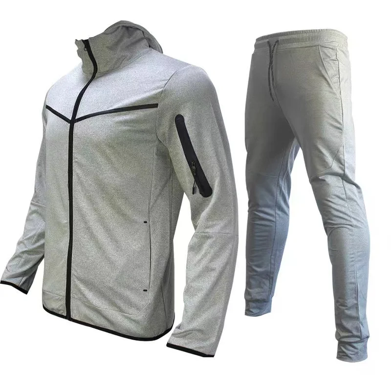 Custom Wholesale Printing Logo High Quality Sport Gym Heavyweight Cotton Tech Fleece Full Zip Up Hoodie For Men