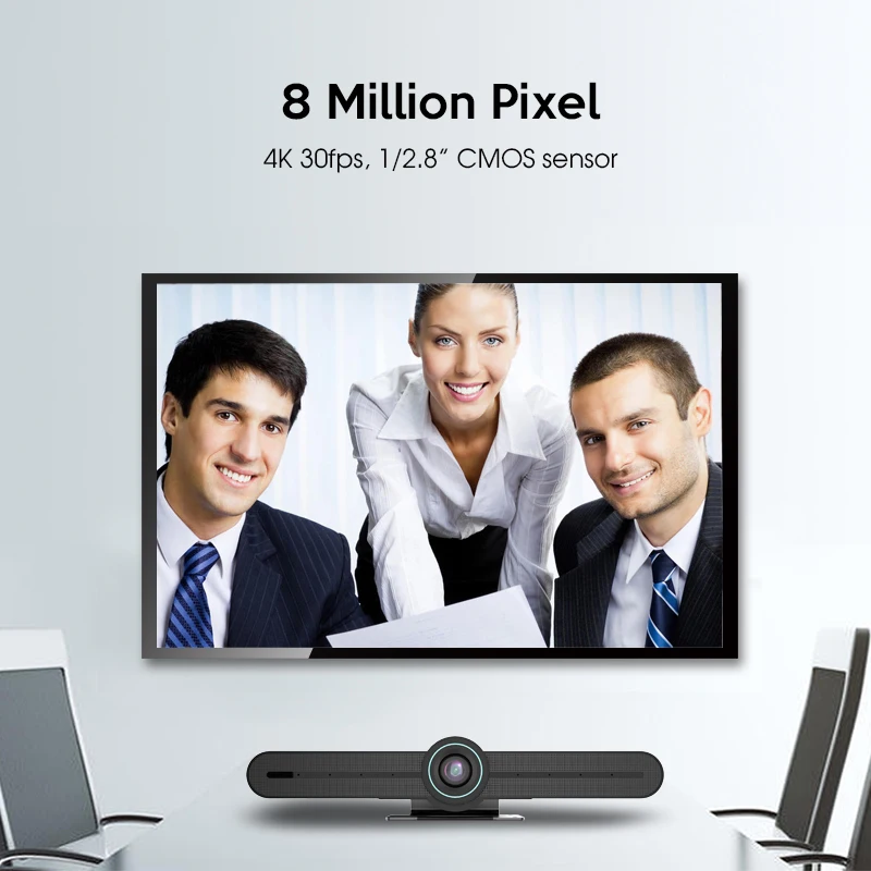 All-in-one AI Auto Framing Video Conferencing Camera , 4k ePTZ Camera and Conference Room Microphone