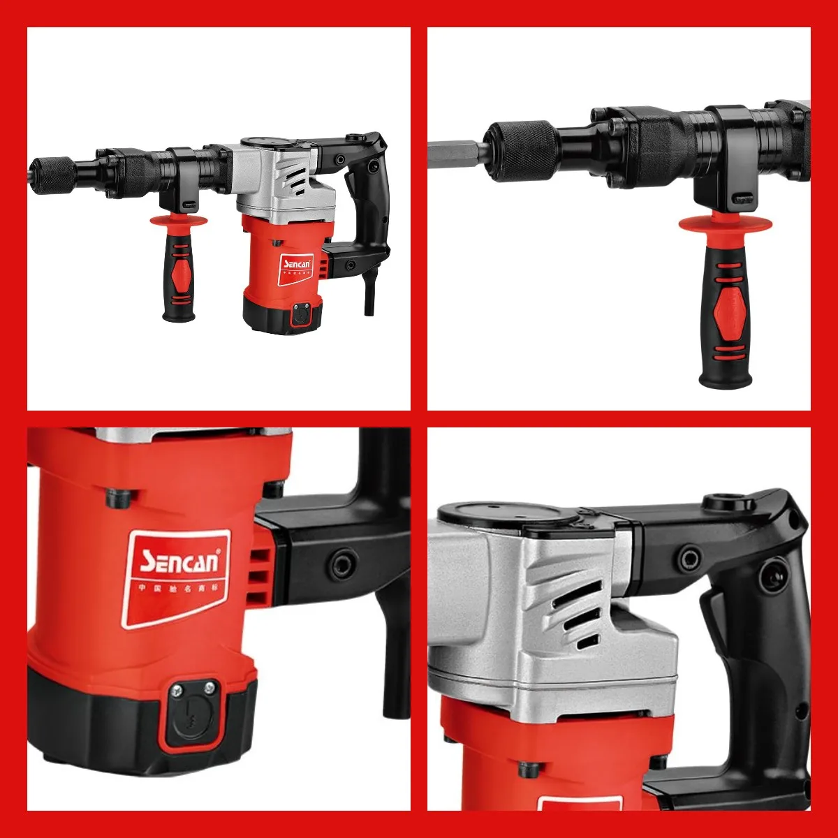 Sencan 1100W Heavy-Duty 30mm Demolition Hammer Industrial Electric Power Hammer Drill OEM Wholesale from Chinese Factory