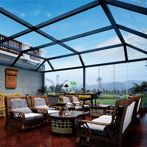 Customized Outdoor Aluminum Winter Garden Room House Glass Sunrooms Sunroom Glass House Aluminium Solarium Sunroom