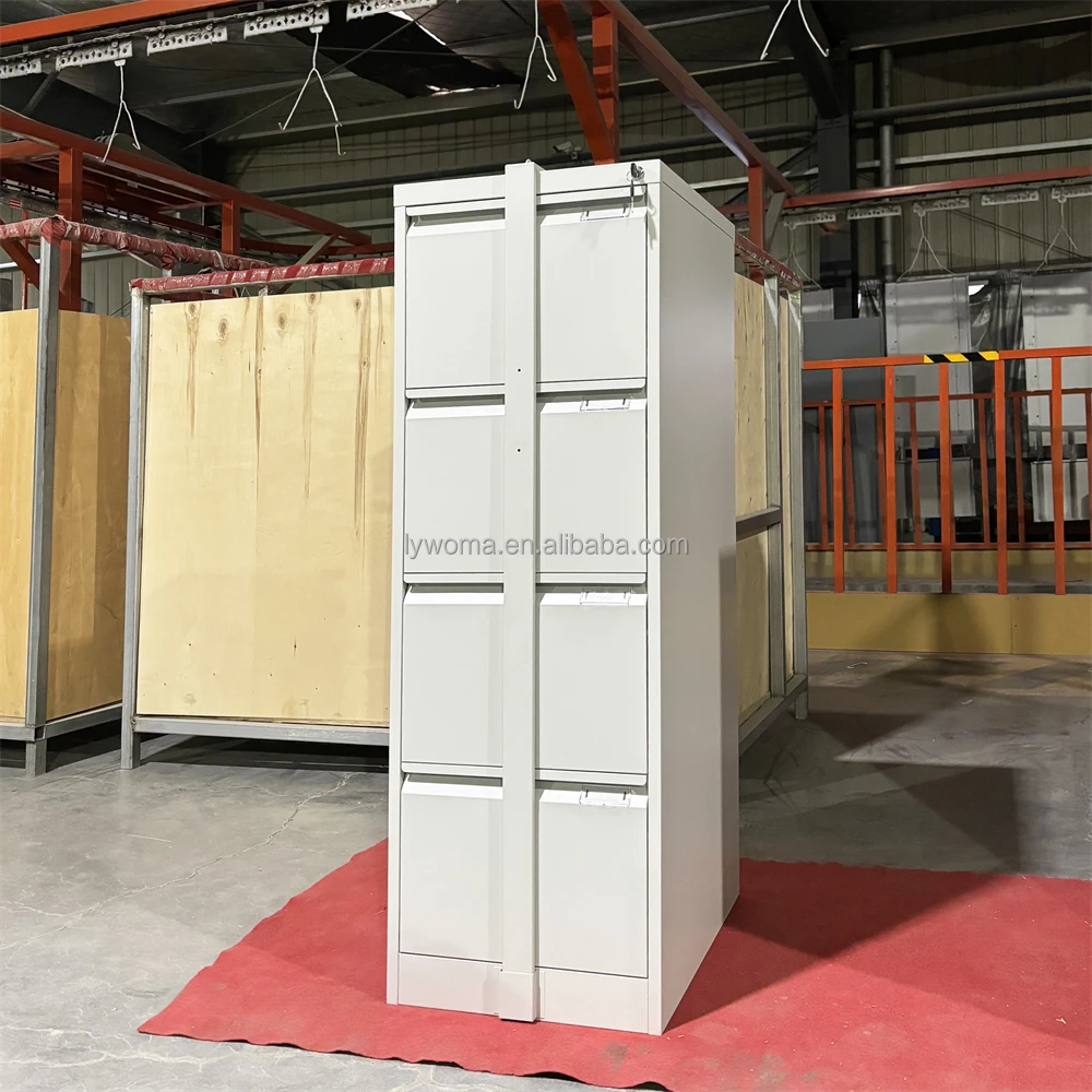 Office Furniture Metal Drawer Cabinet 4 Drawer File Cabinet Vertical Steel Storage Cabinet