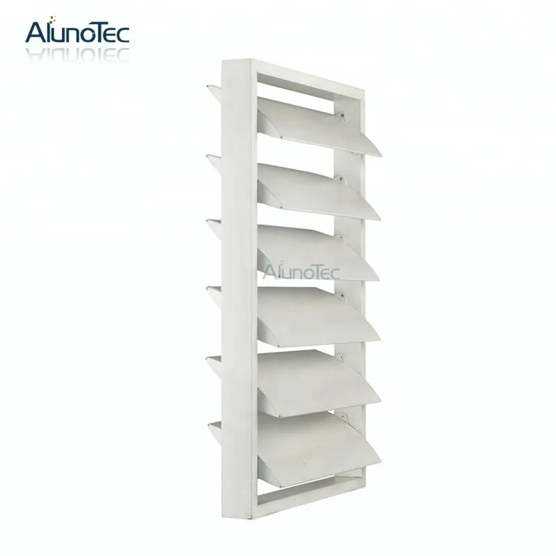 External Wall Aluminum Shutter Automatic Louver Fins for Sunshade