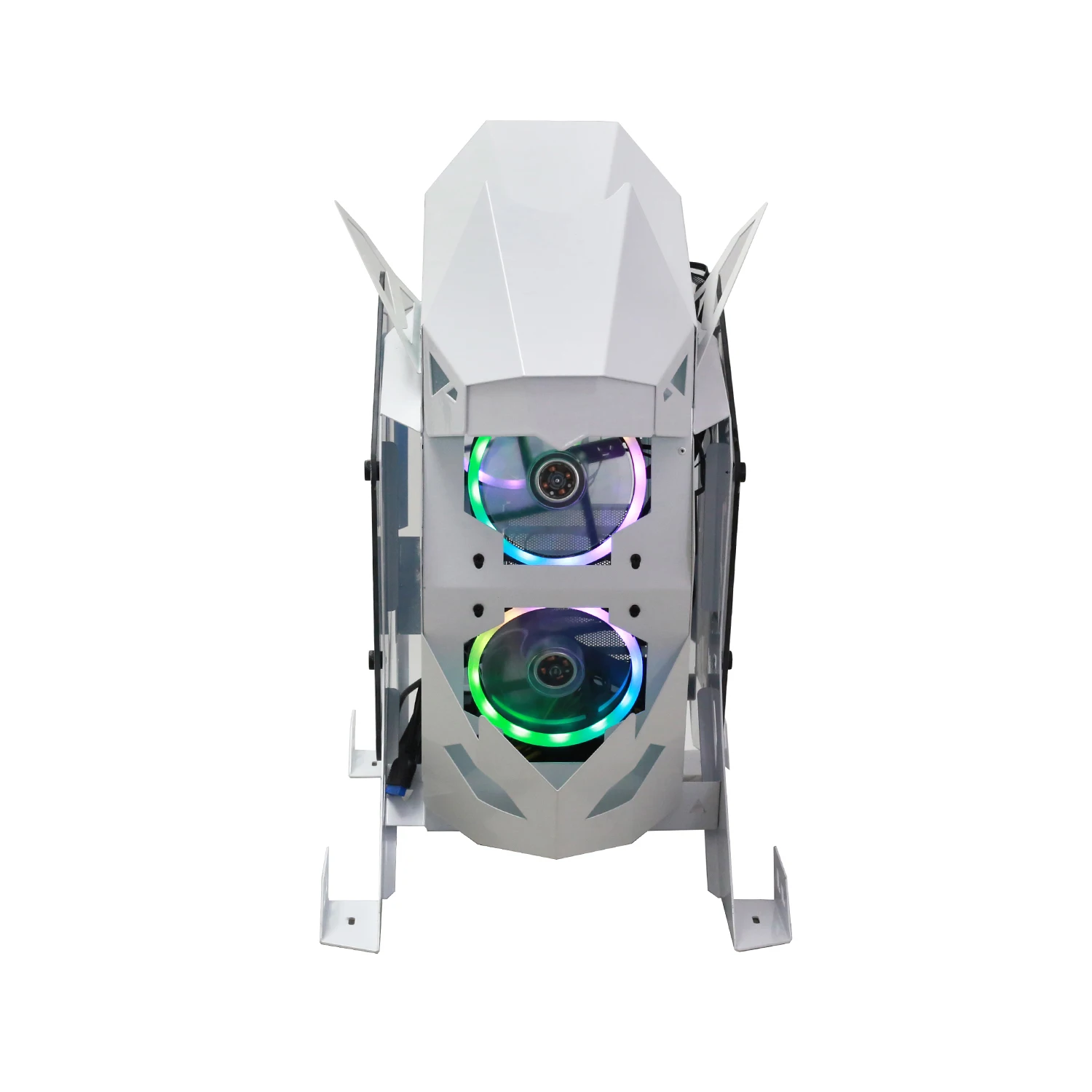 Лидер продаж игровой компьютерный корпус F927 Mid-Tower с вентиляторами RGB боковые панели из закаленного стекла поддержкой водяного охлаждения в форме