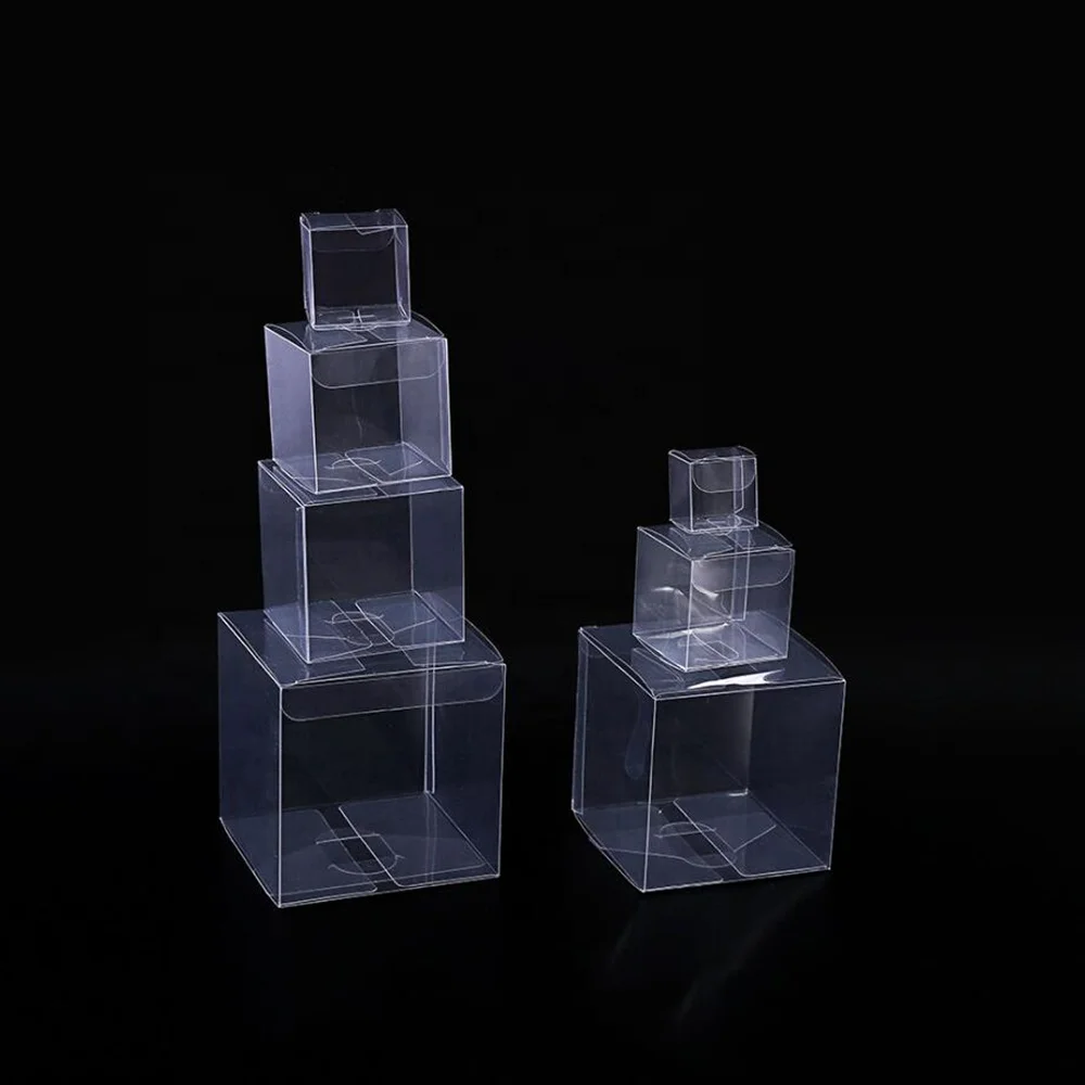 Square Small Cube PVC Plastic Clear Box