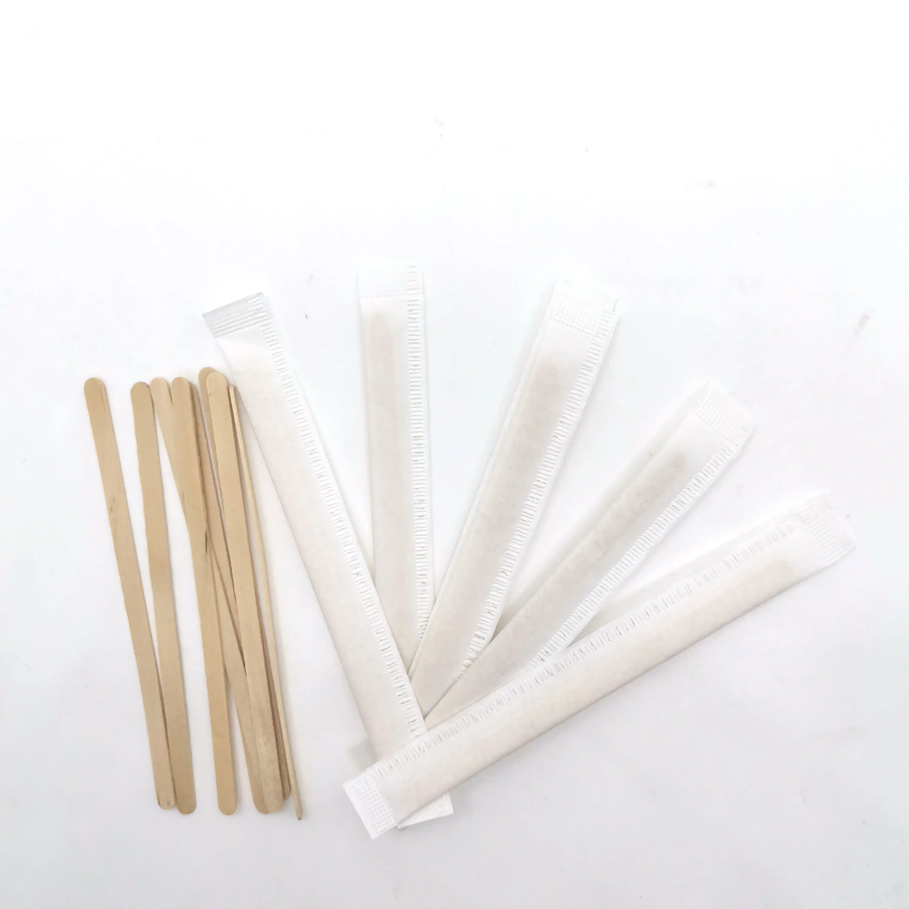 Eco-friendly disposable birch wooden coffee sitr stick