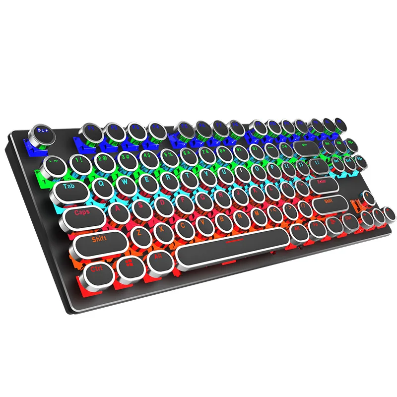 YiLing RGB Gaming Mechanical Keyboard 87Keys Laptop USB Connection Keyboard for Computer