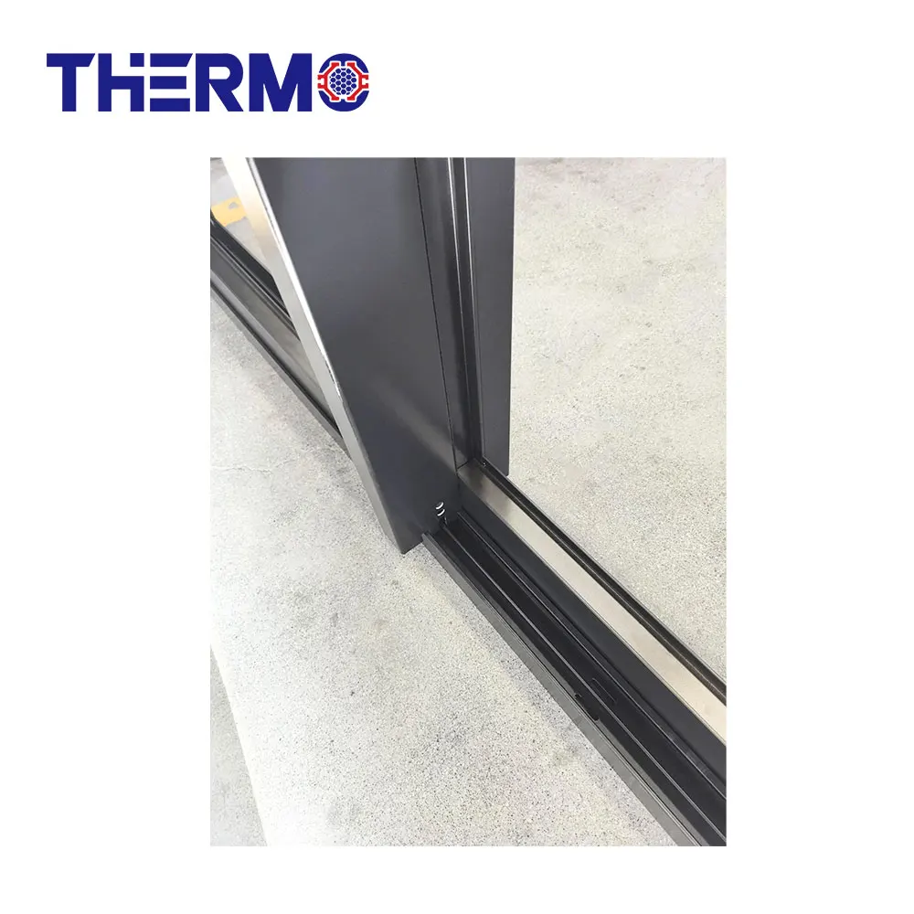 NFRC NAFS Modern Design Customized  Aluminum Thermal Break Double Glazing Glass Big View Sliding Door For Villa