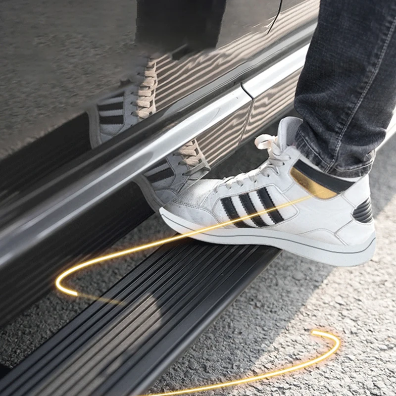 YTPIONEER Car Automatic Retractable Auto Power Electric Side Step Running Boards T6 T7 T8 Accessories for Ford Ranger 2012-2019