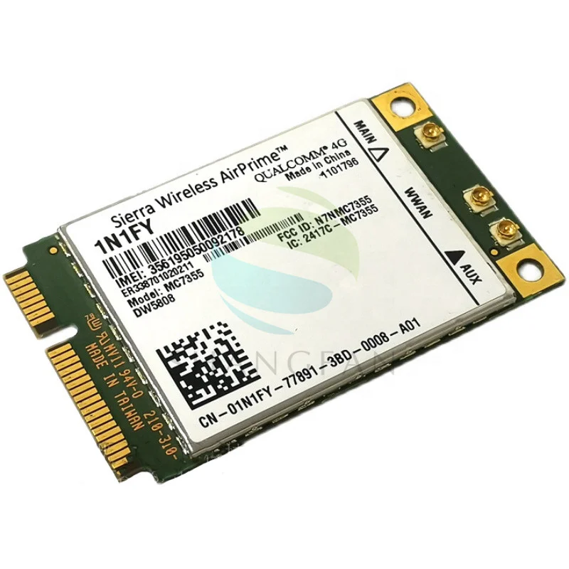 Для Sierra Wireless Airprime DW5808 PCIe LTE/HSPA + GPS 100 Мбит/с Карта 1N1FY для Dell 1900/2100/850/700 (B17)/700 4G модуль MC7355