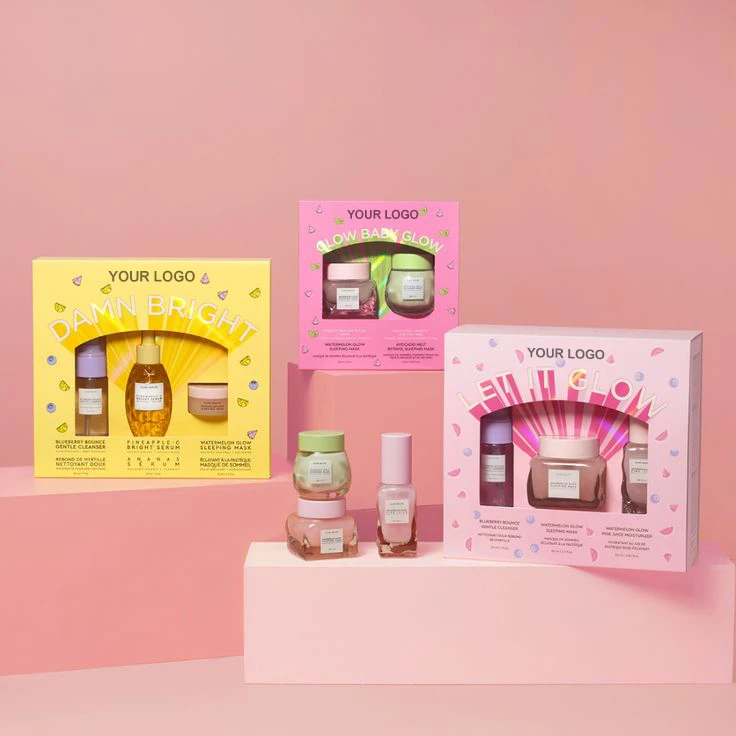 Top Fashion Cosmetic Packaging Box PVC Window Transparent Packaging for Cosmetic Accessories