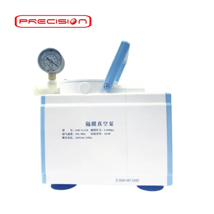Precision Oil free Diaphragm Vacuum Pump With 30L/60L/min Pumping Speed