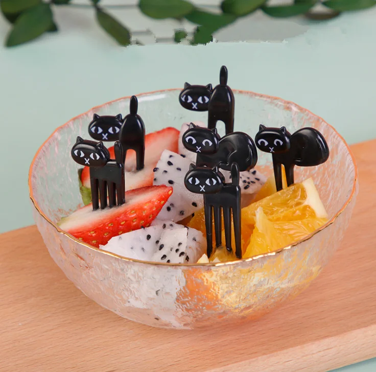  20pcs Kawaii Animal Food Fruit Picks Forks Plastic Cute Set for Kids