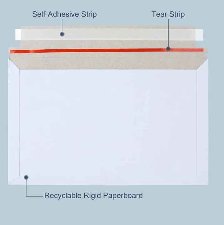 Custom A5 A4 Size Biodegradable Blank Express Document Packaging Mailing Envelope Paper Bag