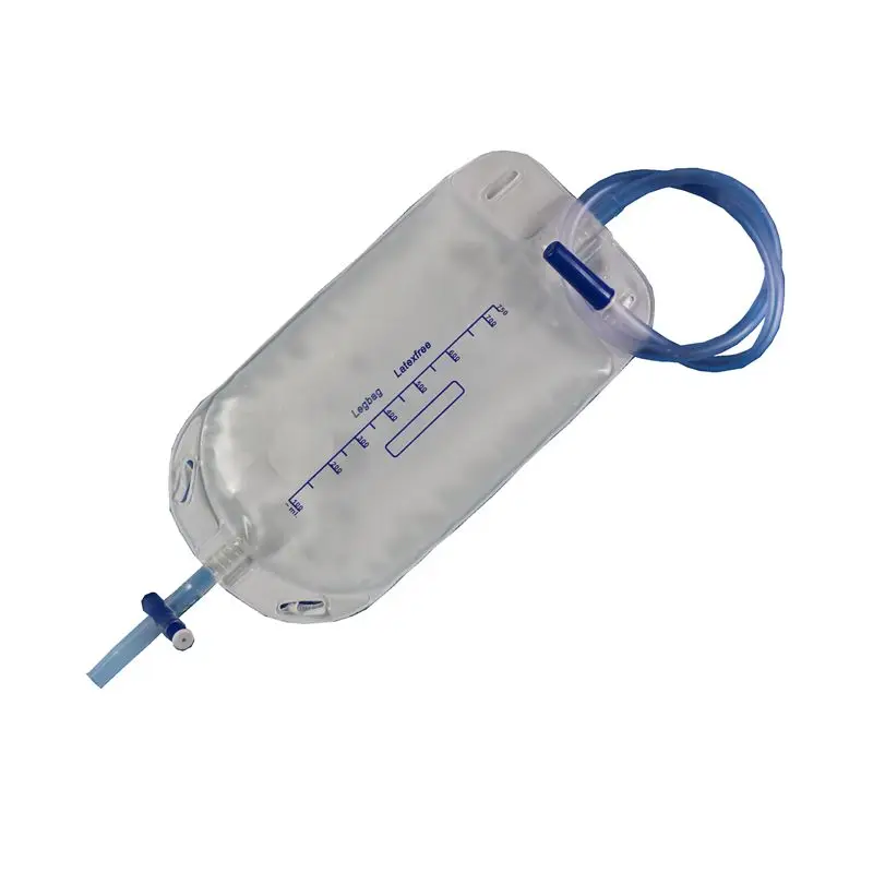 Adult medical urine collection leg bag, 500ml convenient urine bag with belt