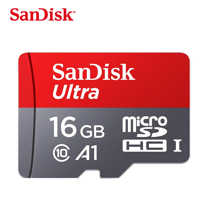  Оптом и продажи оригинальные двойной флеш-накопитель SanDisk Миро sd карта 16 ГБ 32 64 128 Гб TF карты A1 ультра Class 10 флэш-карты