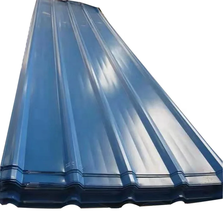Colored PPGI Corrugated Zinc Roofing Sheet Price Per Ton trapezoid ppgi roof color coated roofing sheet