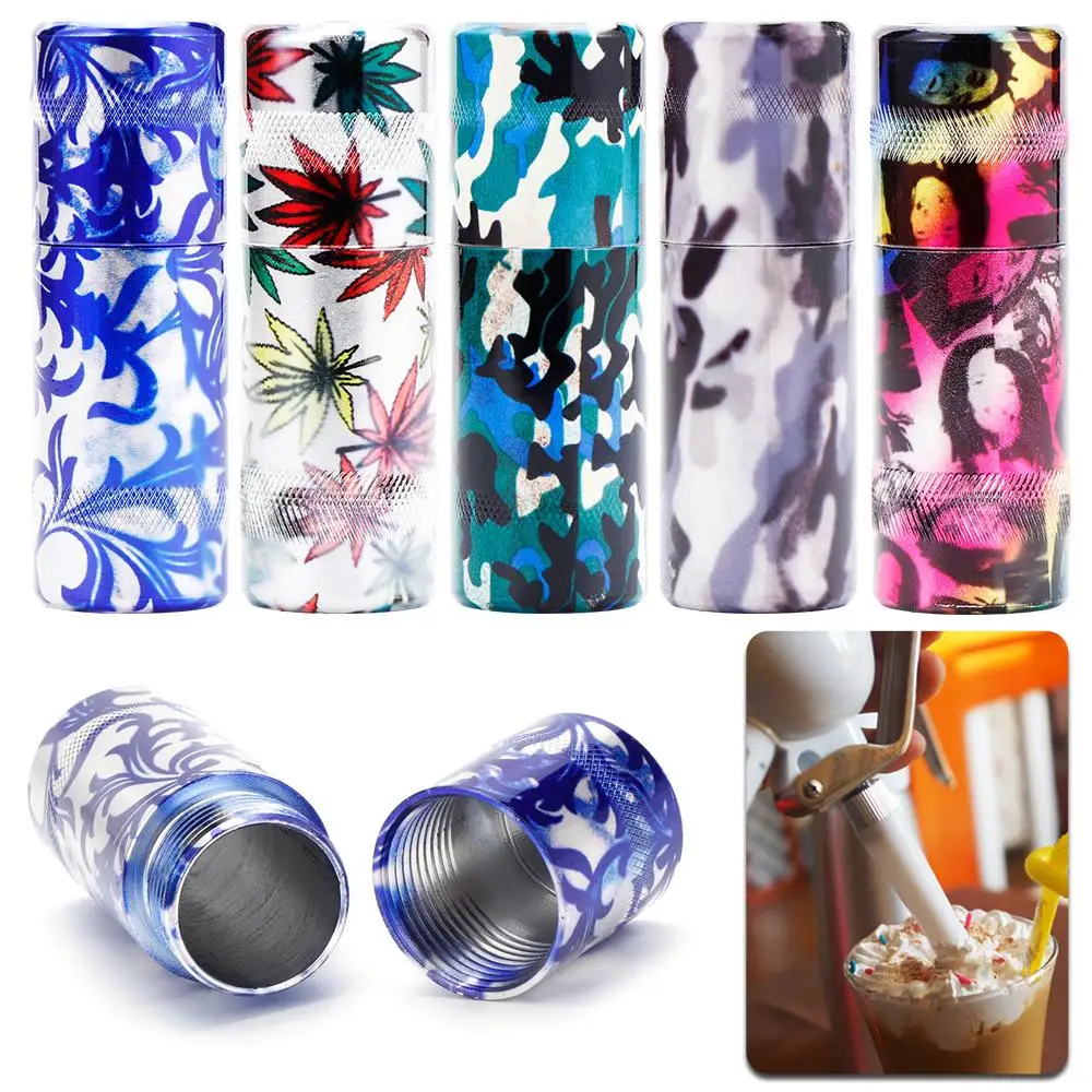 Flower Printing Whipped Cream Dispenser Whipper Opener for 8g Chargers N2O Gadgets Dining Bar Kitchen